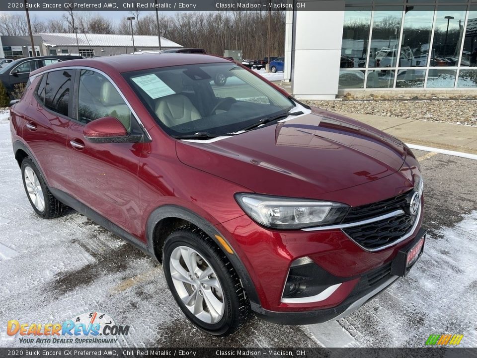 2020 Buick Encore GX Preferred AWD Chili Red Metallic / Ebony Photo #4
