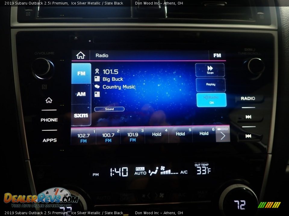 2019 Subaru Outback 2.5i Premium Ice Silver Metallic / Slate Black Photo #23