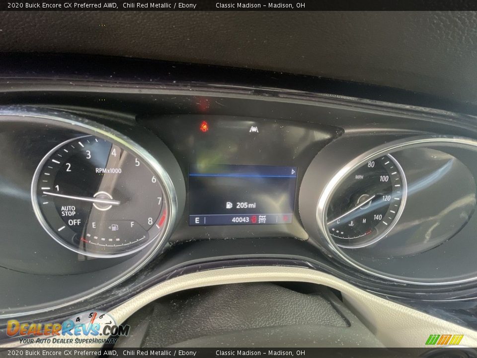 2020 Buick Encore GX Preferred AWD Chili Red Metallic / Ebony Photo #10