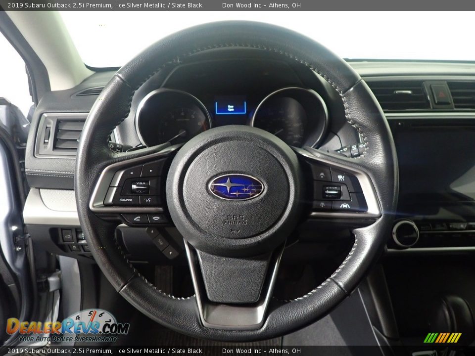 2019 Subaru Outback 2.5i Premium Ice Silver Metallic / Slate Black Photo #24
