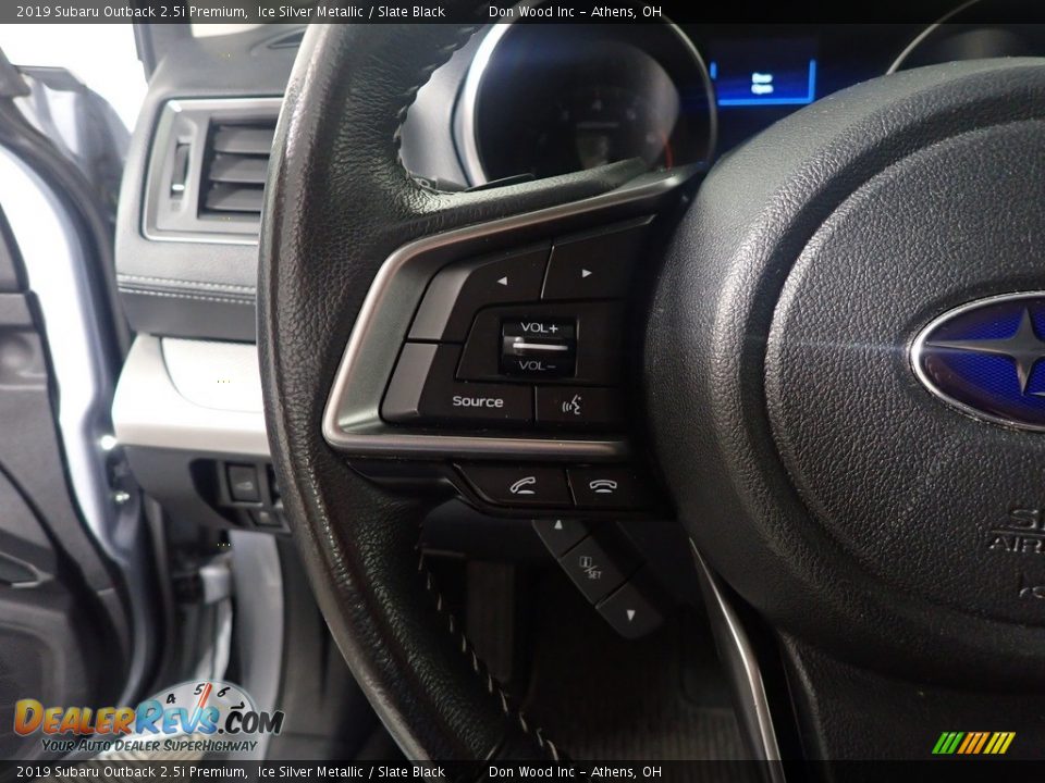 2019 Subaru Outback 2.5i Premium Ice Silver Metallic / Slate Black Photo #26