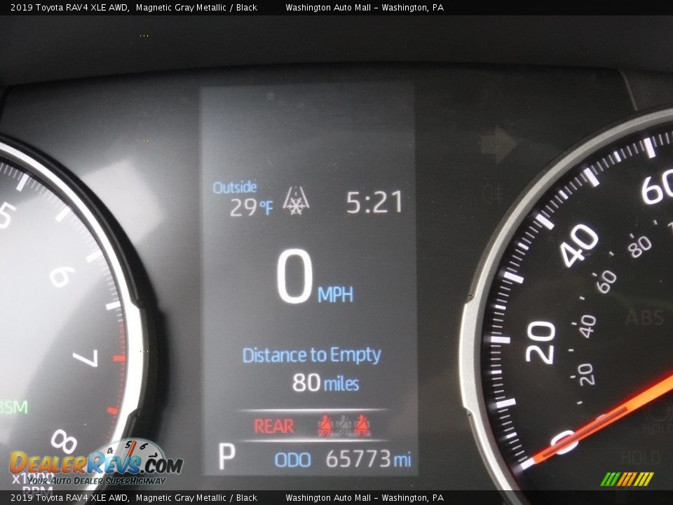 2019 Toyota RAV4 XLE AWD Magnetic Gray Metallic / Black Photo #36