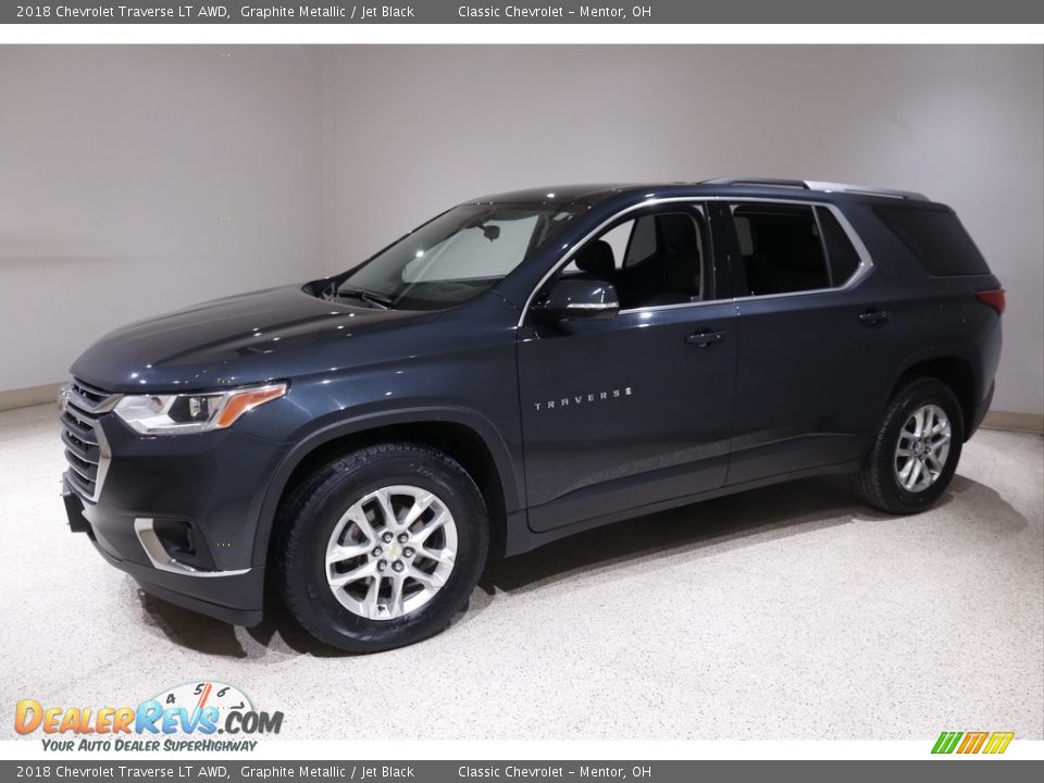 2018 Chevrolet Traverse LT AWD Graphite Metallic / Jet Black Photo #3