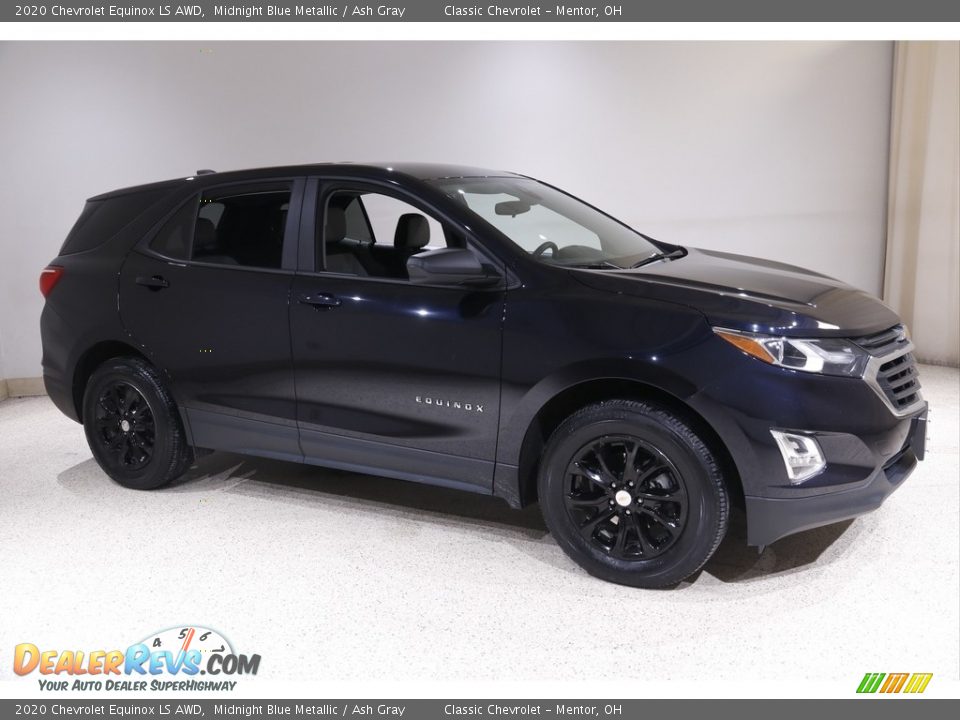 2020 Chevrolet Equinox LS AWD Midnight Blue Metallic / Ash Gray Photo #1