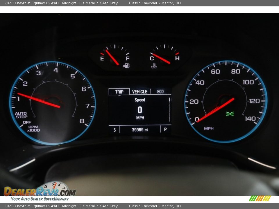 2020 Chevrolet Equinox LS AWD Midnight Blue Metallic / Ash Gray Photo #8