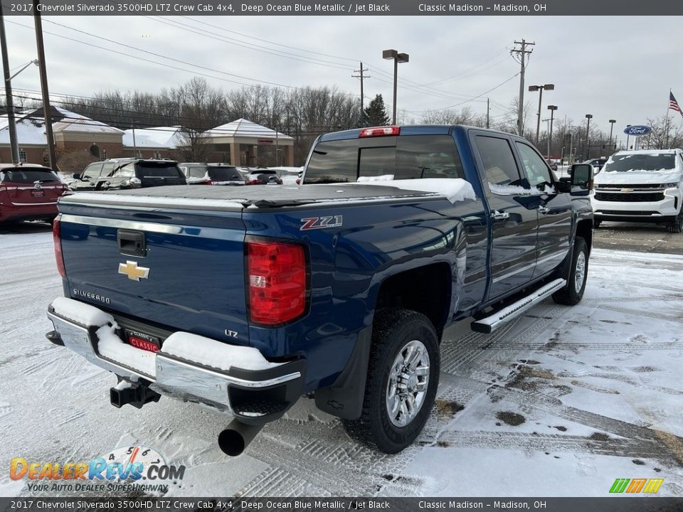 2017 Chevrolet Silverado 3500HD LTZ Crew Cab 4x4 Deep Ocean Blue Metallic / Jet Black Photo #3