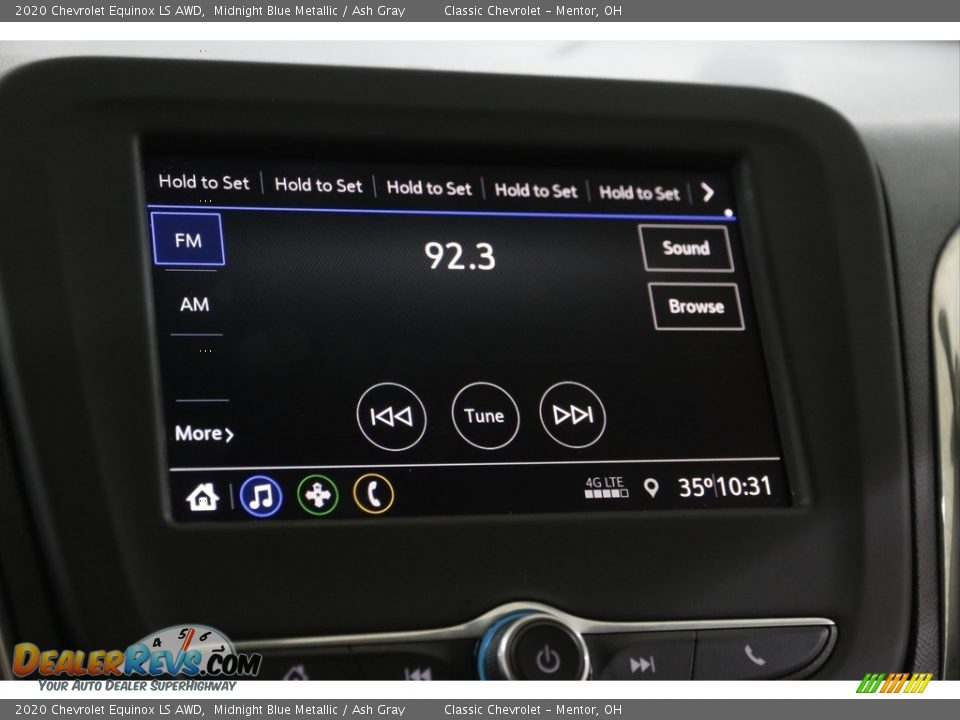 2020 Chevrolet Equinox LS AWD Midnight Blue Metallic / Ash Gray Photo #10