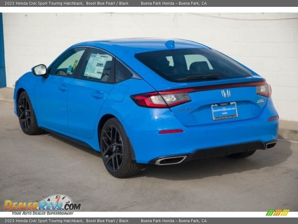 2023 Honda Civic Sport Touring Hatchback Boost Blue Pearl / Black Photo #2