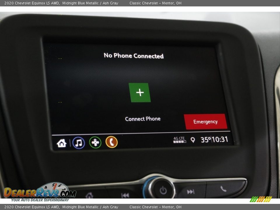 2020 Chevrolet Equinox LS AWD Midnight Blue Metallic / Ash Gray Photo #11