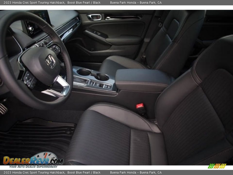 2023 Honda Civic Sport Touring Hatchback Boost Blue Pearl / Black Photo #15