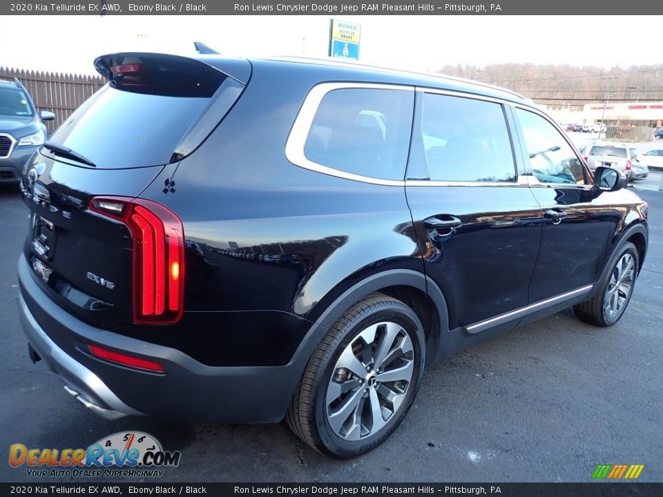 2020 Kia Telluride EX AWD Ebony Black / Black Photo #6