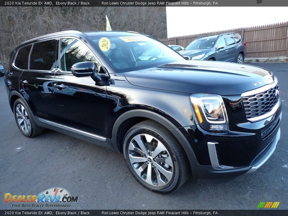 2020 Kia Telluride EX AWD Ebony Black / Black Photo #8