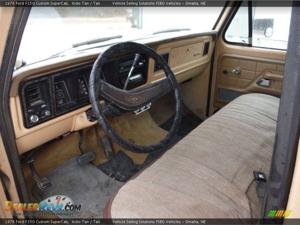 Tan Interior - 1976 Ford F150 Custom SuperCab Photo #12