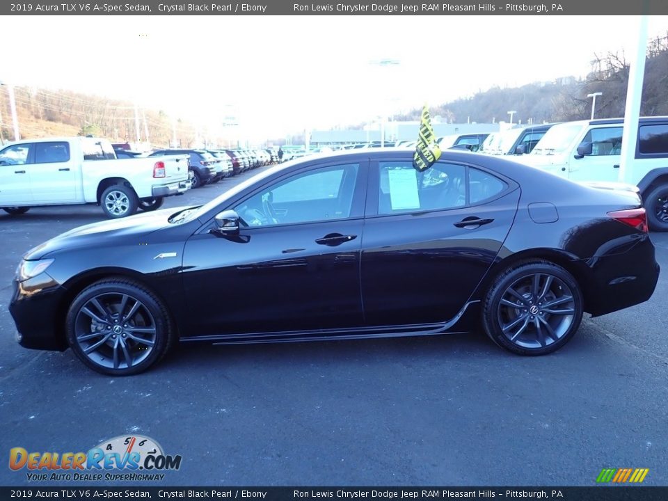 2019 Acura TLX V6 A-Spec Sedan Crystal Black Pearl / Ebony Photo #2