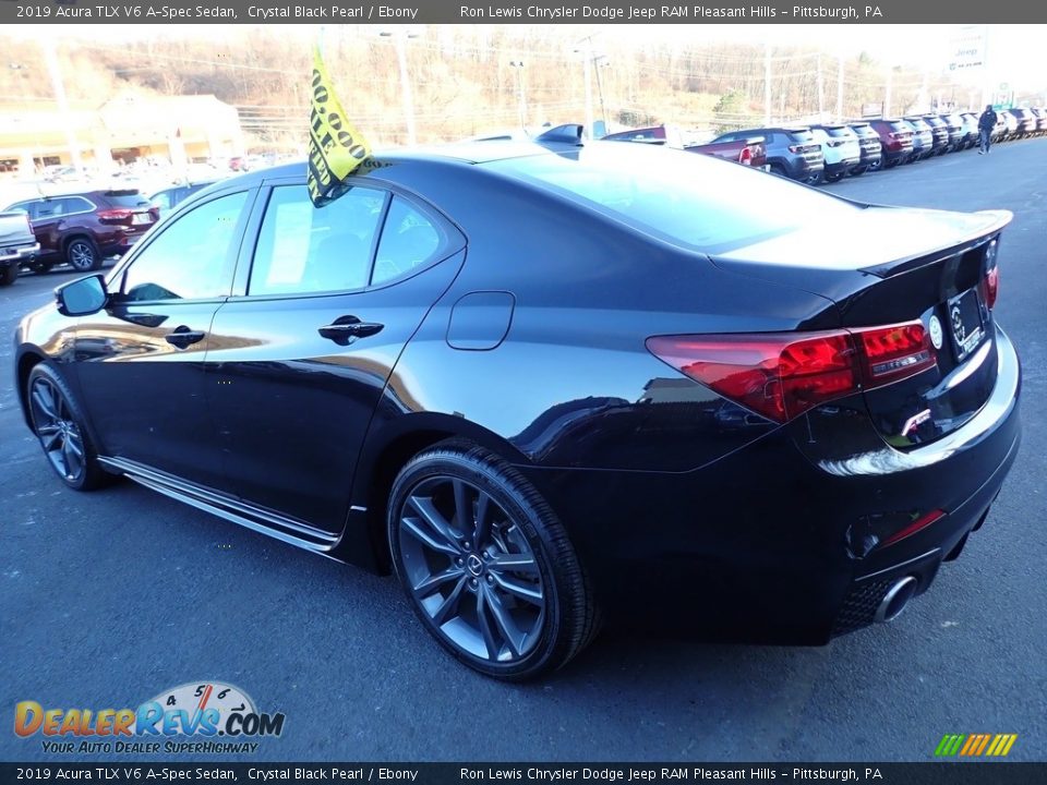 2019 Acura TLX V6 A-Spec Sedan Crystal Black Pearl / Ebony Photo #3