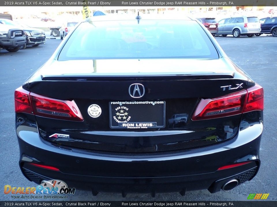 2019 Acura TLX V6 A-Spec Sedan Crystal Black Pearl / Ebony Photo #4