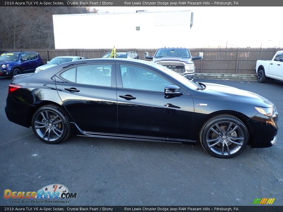 2019 Acura TLX V6 A-Spec Sedan Crystal Black Pearl / Ebony Photo #7