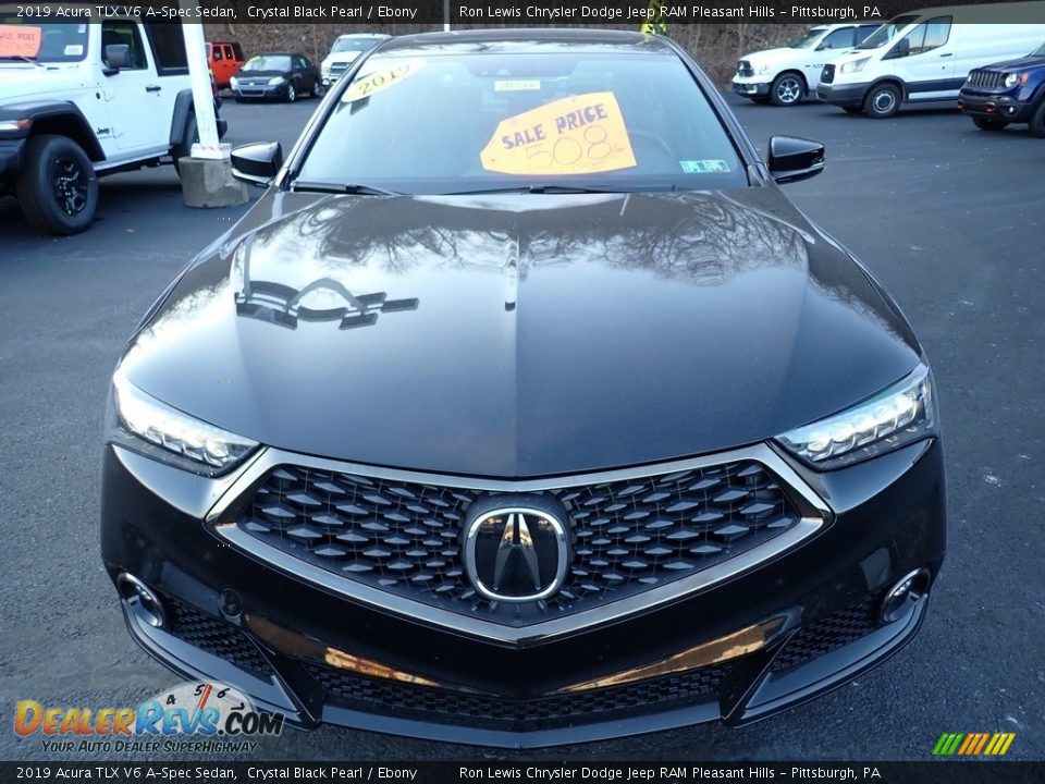 2019 Acura TLX V6 A-Spec Sedan Crystal Black Pearl / Ebony Photo #9