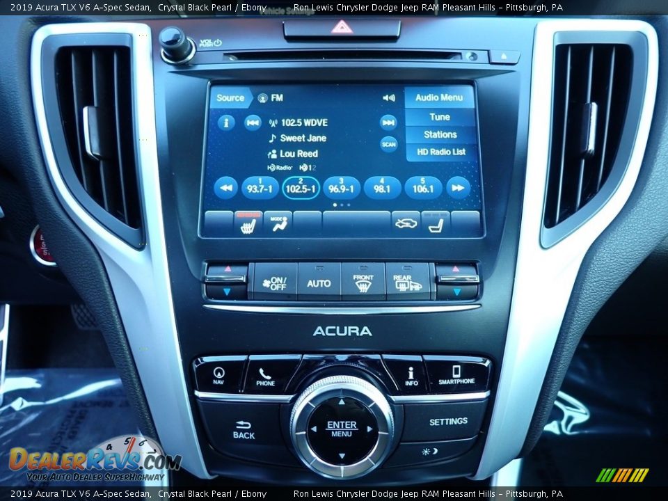 2019 Acura TLX V6 A-Spec Sedan Crystal Black Pearl / Ebony Photo #19