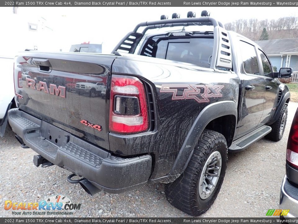 2022 Ram 1500 TRX Crew Cab 4x4 Diamond Black Crystal Pearl / Black/TRX Red Accents Photo #3