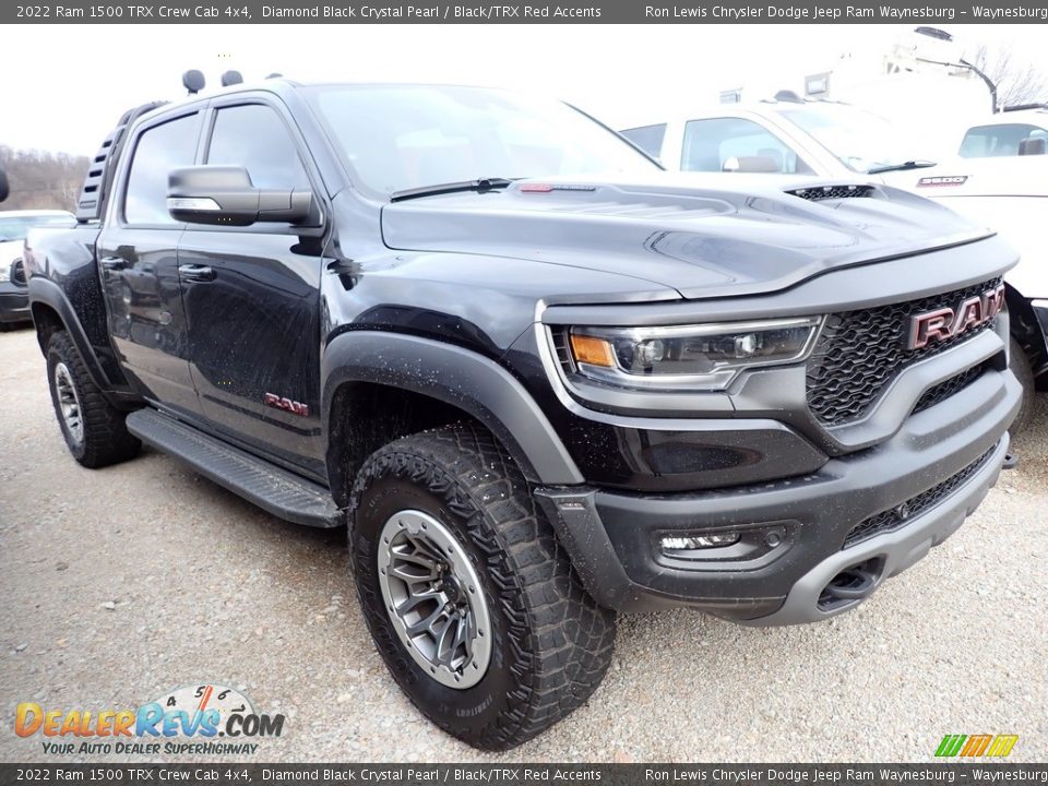 2022 Ram 1500 TRX Crew Cab 4x4 Diamond Black Crystal Pearl / Black/TRX Red Accents Photo #4