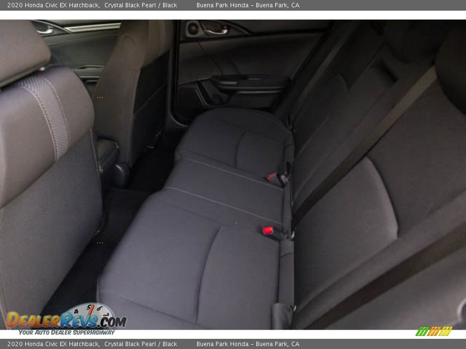 2020 Honda Civic EX Hatchback Crystal Black Pearl / Black Photo #4