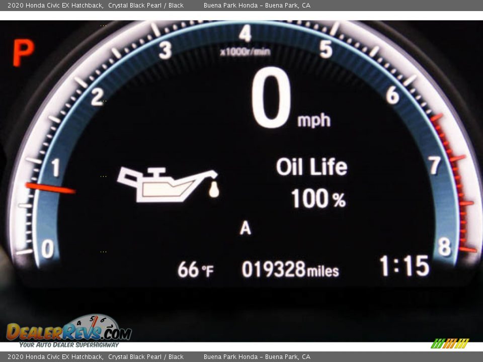 2020 Honda Civic EX Hatchback Crystal Black Pearl / Black Photo #6