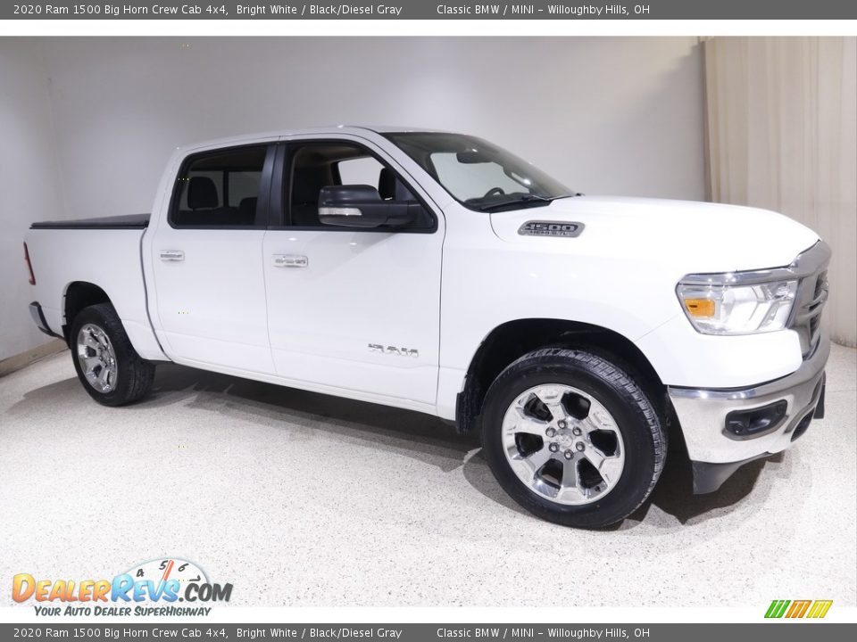 2020 Ram 1500 Big Horn Crew Cab 4x4 Bright White / Black/Diesel Gray Photo #1