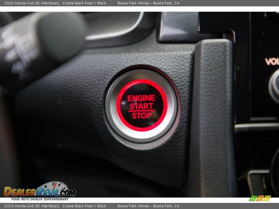 2020 Honda Civic EX Hatchback Crystal Black Pearl / Black Photo #16