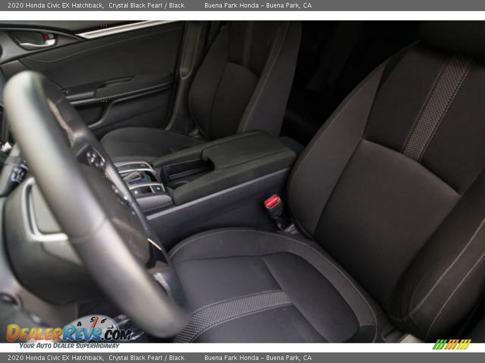 2020 Honda Civic EX Hatchback Crystal Black Pearl / Black Photo #17