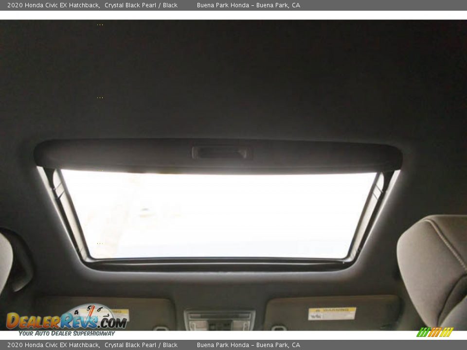 2020 Honda Civic EX Hatchback Crystal Black Pearl / Black Photo #18