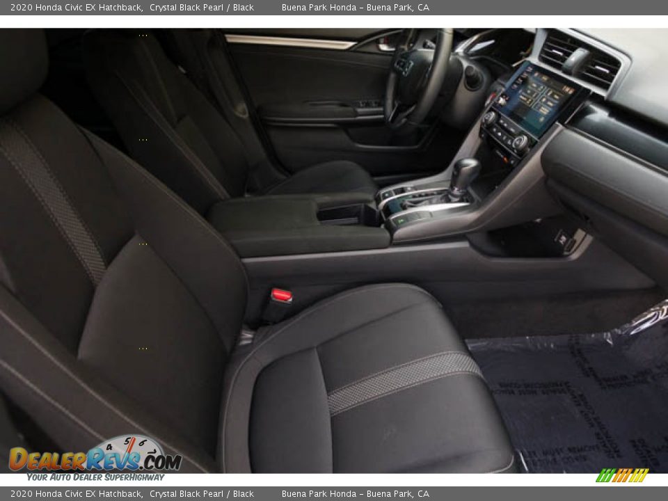 2020 Honda Civic EX Hatchback Crystal Black Pearl / Black Photo #23