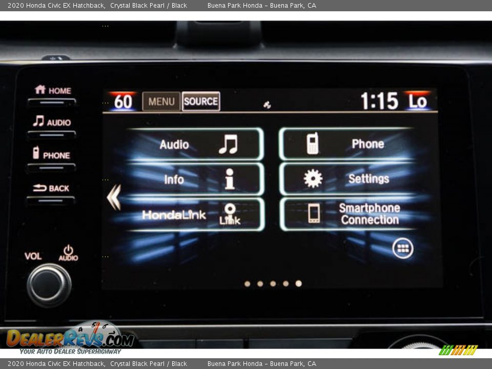 2020 Honda Civic EX Hatchback Crystal Black Pearl / Black Photo #26