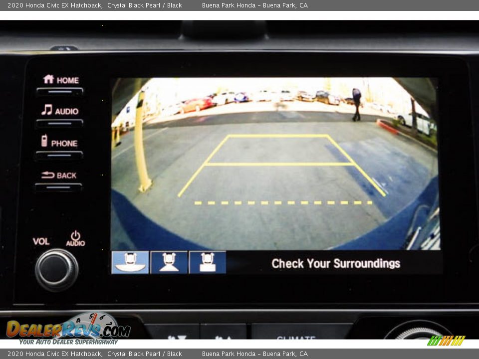 2020 Honda Civic EX Hatchback Crystal Black Pearl / Black Photo #27