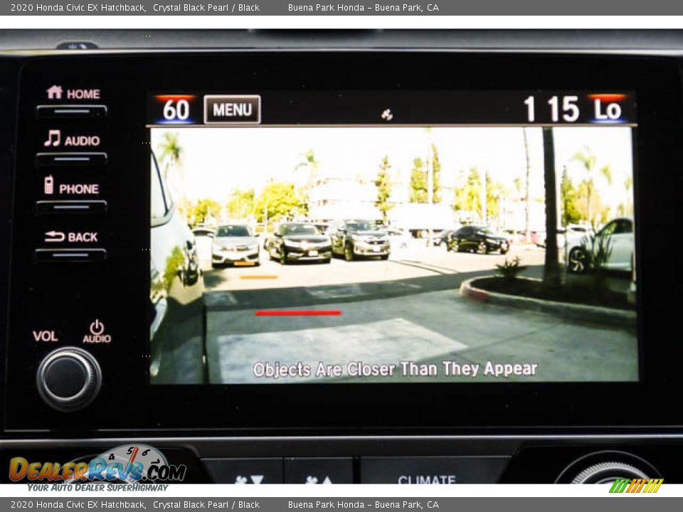 2020 Honda Civic EX Hatchback Crystal Black Pearl / Black Photo #28