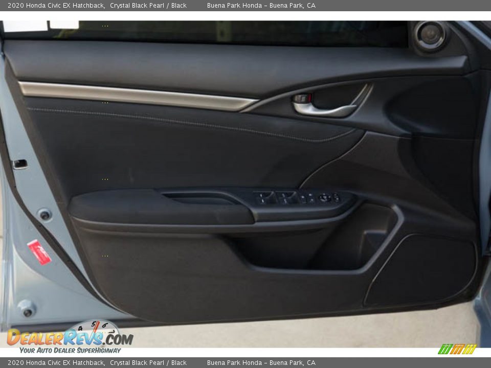 2020 Honda Civic EX Hatchback Crystal Black Pearl / Black Photo #30
