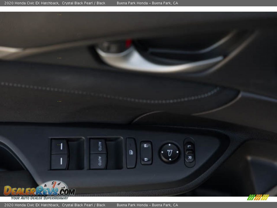 2020 Honda Civic EX Hatchback Crystal Black Pearl / Black Photo #31