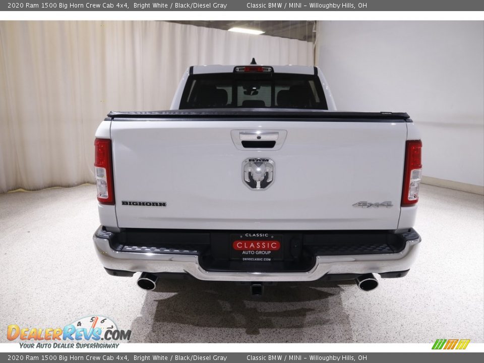 2020 Ram 1500 Big Horn Crew Cab 4x4 Bright White / Black/Diesel Gray Photo #21