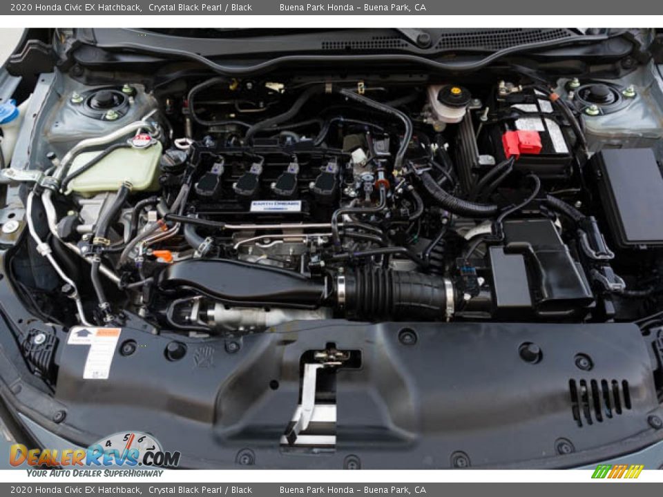 2020 Honda Civic EX Hatchback Crystal Black Pearl / Black Photo #35