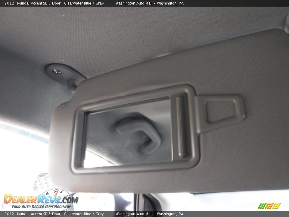 2012 Hyundai Accent SE 5 Door Clearwater Blue / Gray Photo #23