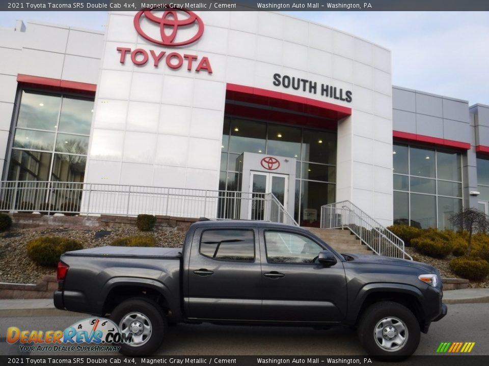 2021 Toyota Tacoma SR5 Double Cab 4x4 Magnetic Gray Metallic / Cement Photo #2