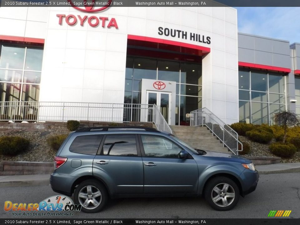 2010 Subaru Forester 2.5 X Limited Sage Green Metallic / Black Photo #2