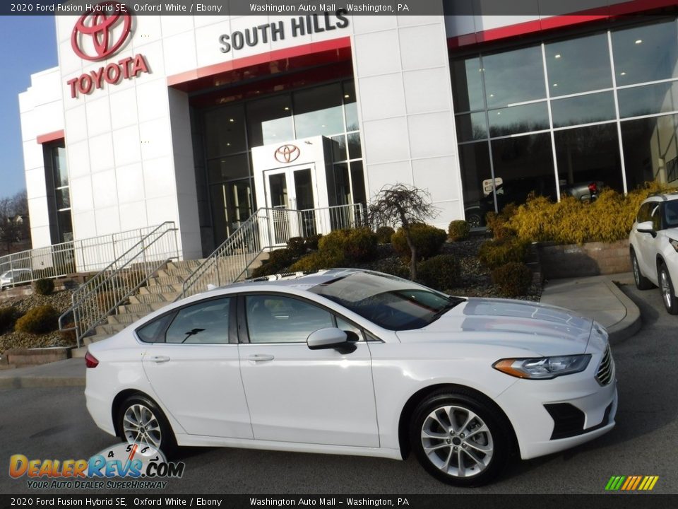 2020 Ford Fusion Hybrid SE Oxford White / Ebony Photo #2