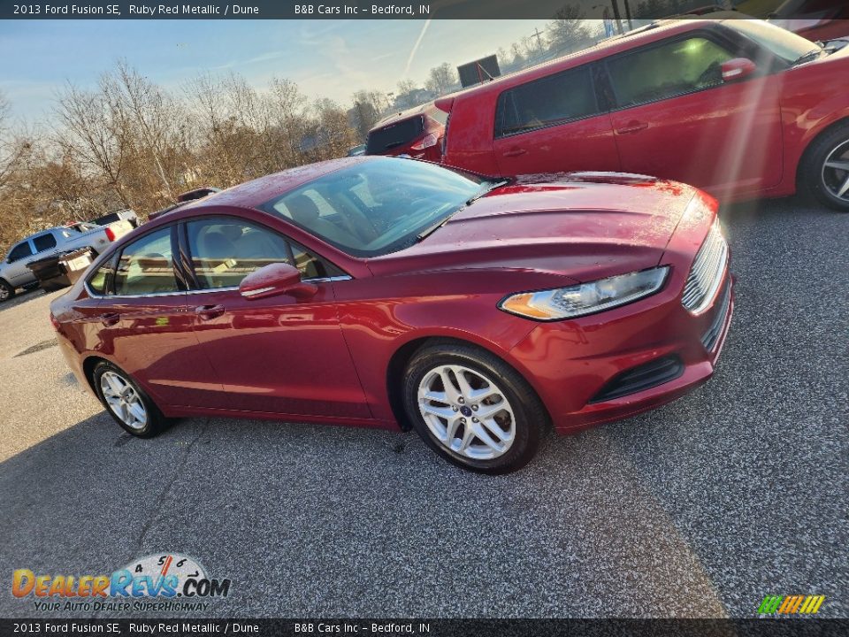 2013 Ford Fusion SE Ruby Red Metallic / Dune Photo #1