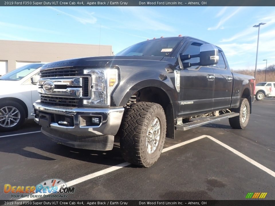 2019 Ford F350 Super Duty XLT Crew Cab 4x4 Agate Black / Earth Gray Photo #6