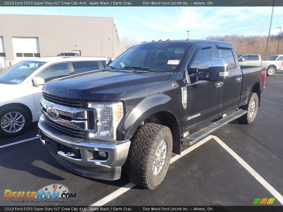 2019 Ford F350 Super Duty XLT Crew Cab 4x4 Agate Black / Earth Gray Photo #7