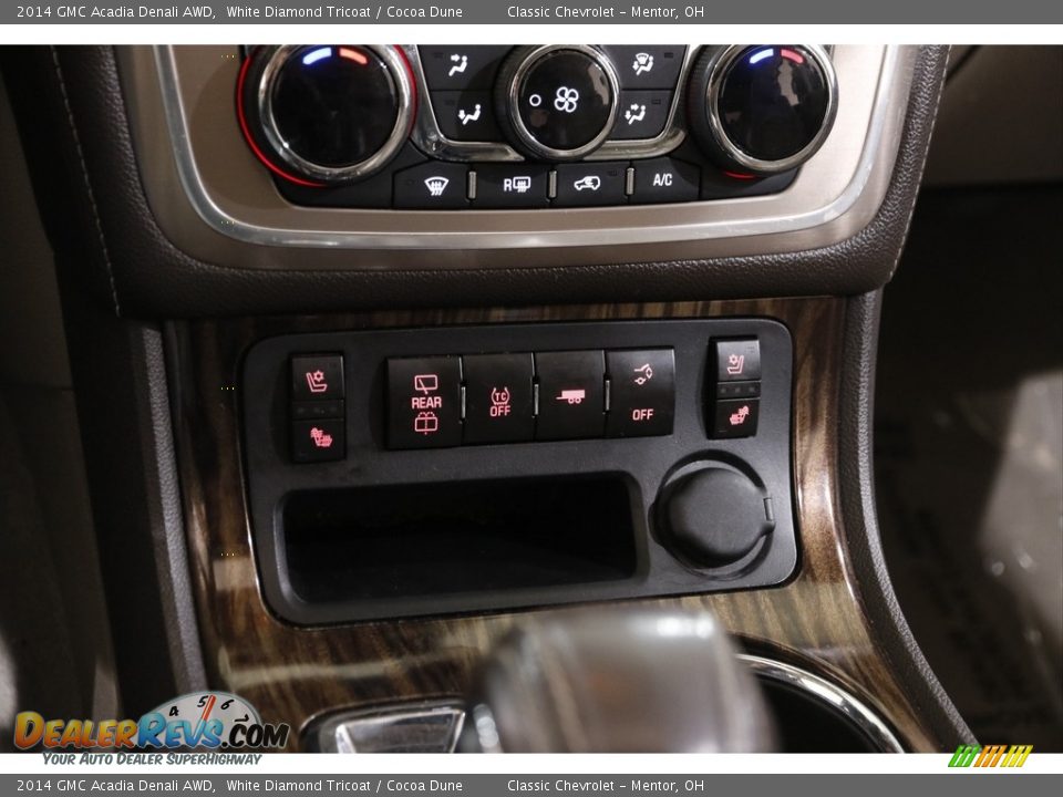 2014 GMC Acadia Denali AWD White Diamond Tricoat / Cocoa Dune Photo #13