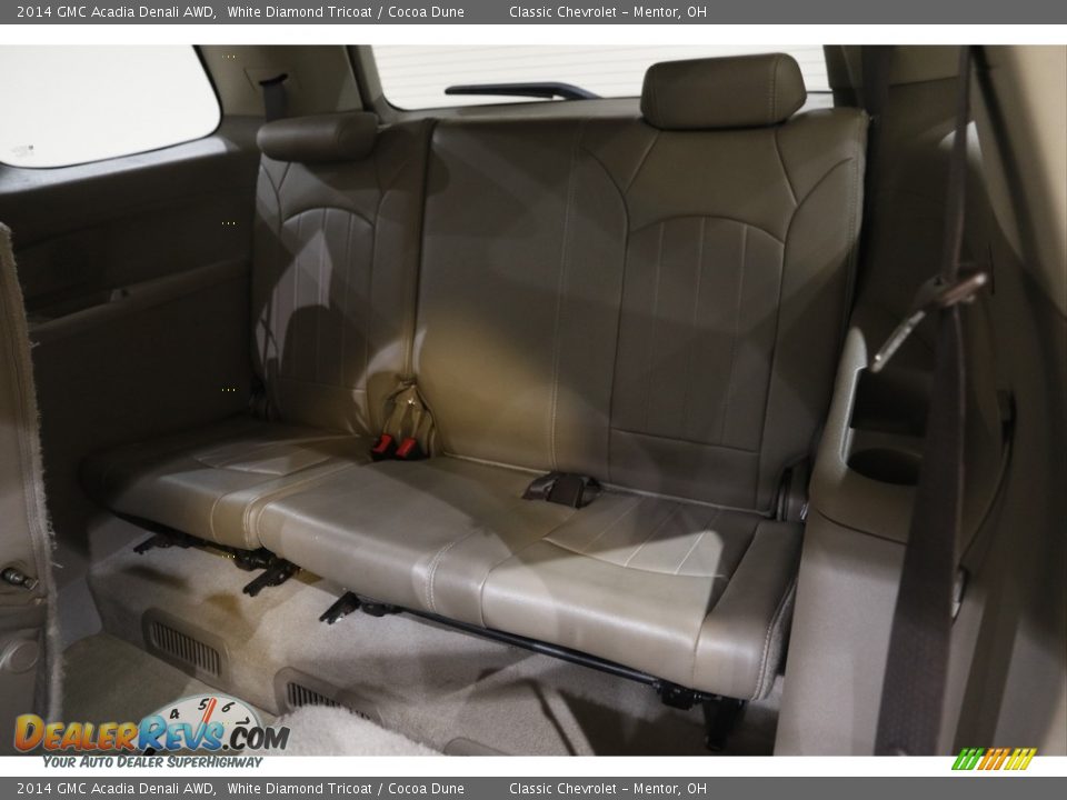 2014 GMC Acadia Denali AWD White Diamond Tricoat / Cocoa Dune Photo #18