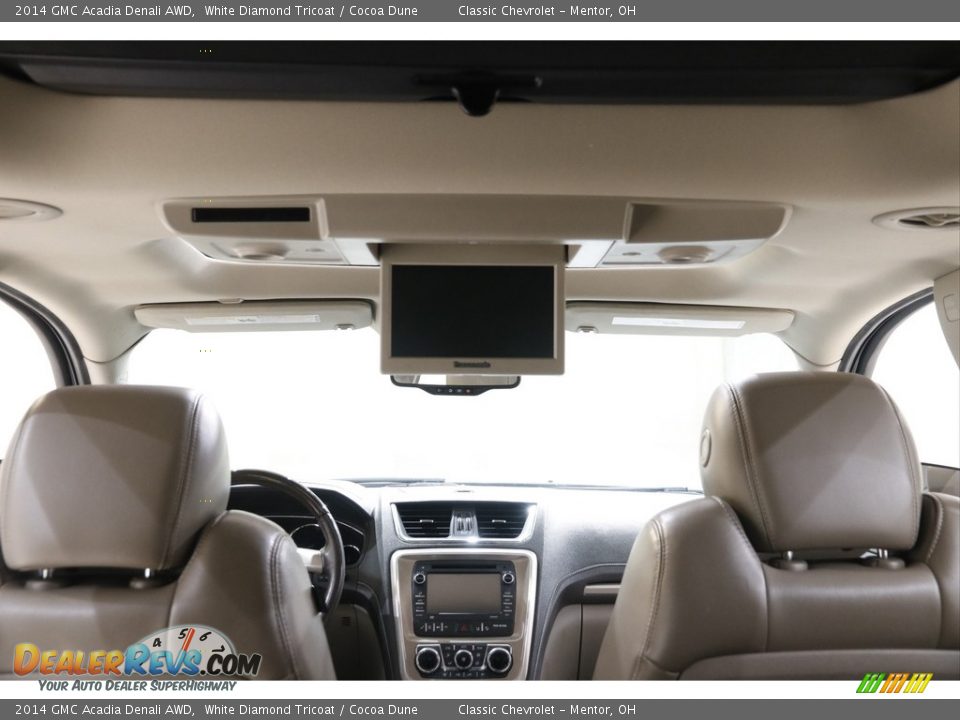 2014 GMC Acadia Denali AWD White Diamond Tricoat / Cocoa Dune Photo #19