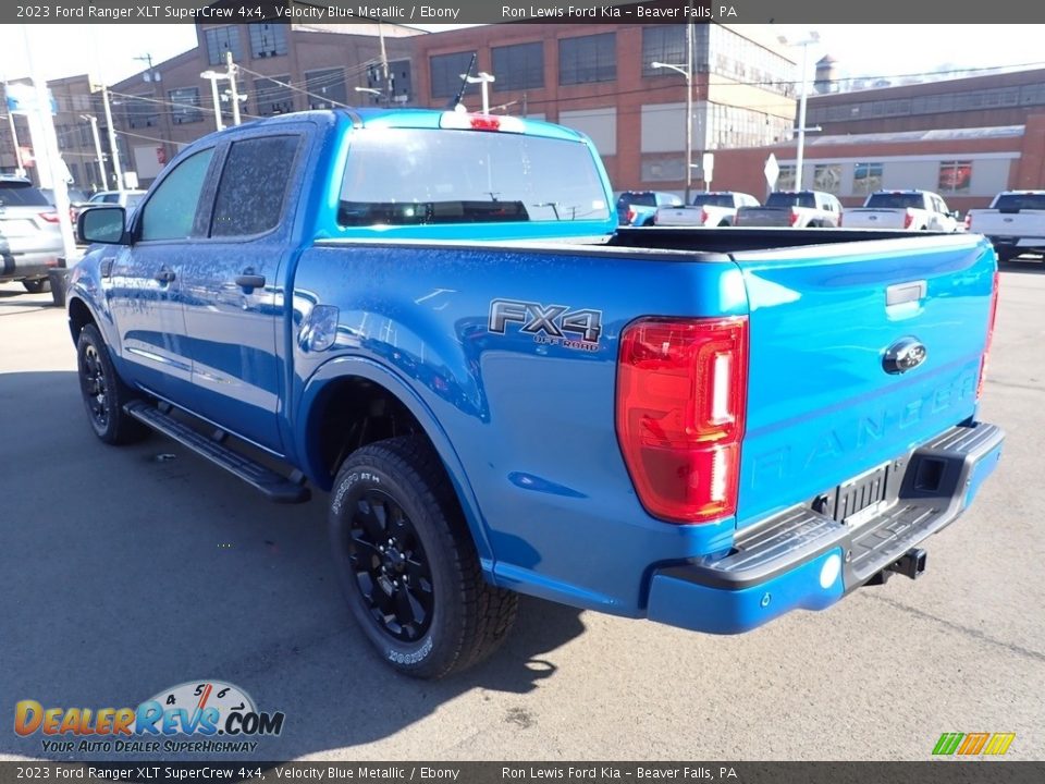 Velocity Blue Metallic 2023 Ford Ranger XLT SuperCrew 4x4 Photo #6